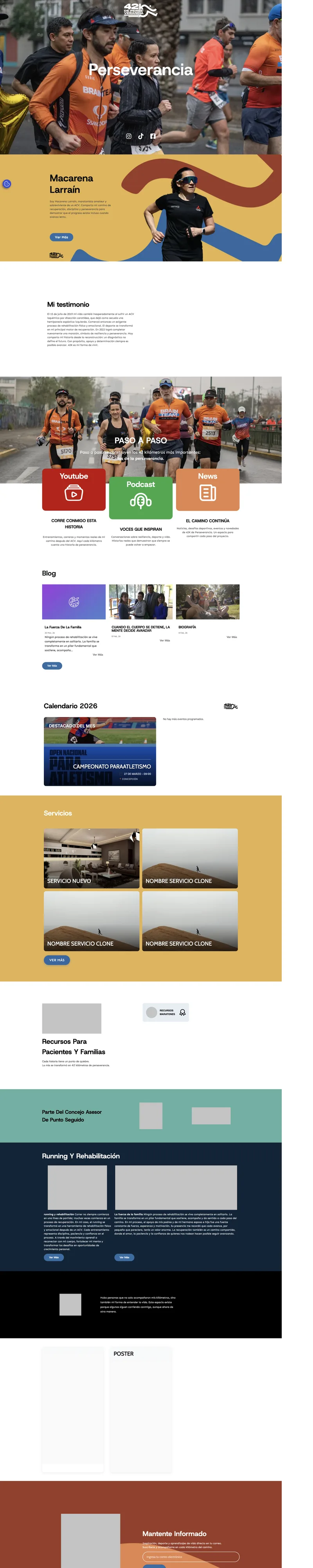 42K de Perseverancia — desktop view